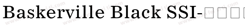 Baskerville Black SSI字体转换